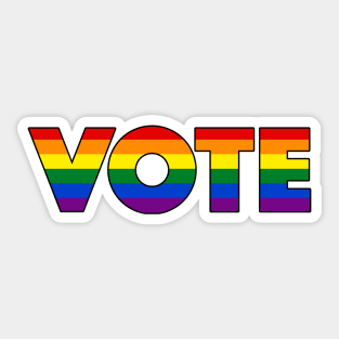 Rainbow Vote Sticker